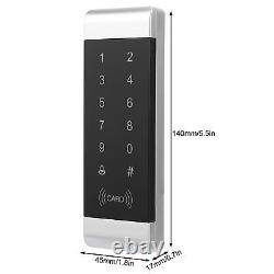 125KHz Card Reader Password Door Lock Access Control System Aluminum KIT
