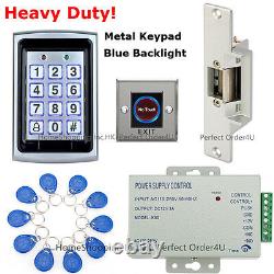 125KHz RFID Card Door Access Control+ Fail-Safe Door Strike Lock+ Touchless Exit