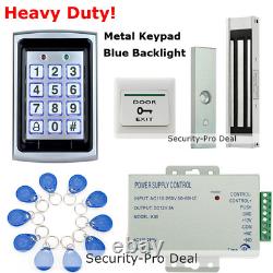 125KHz RFID Card &Password Door Access Control +Electric Magnetic Door Lock+Exit
