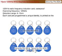 125KHz RFID Card+Password Door Access Control System+Door Drop Bolt Lock+IR Exit