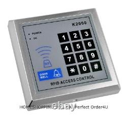 125KHz RFID Card+Password Door Access Control System+Inset Magnetic Lock+IR Exit