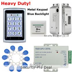 125KHz RFID Card+Password Metal Door Access Control +Electric Drop Bolt Lock TOP
