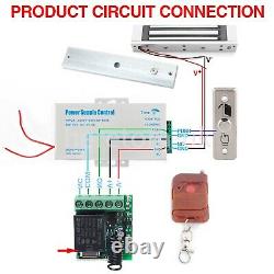 12V Electric Magnetic & Access Control 180KG Kit Remote Control Power Supply UK
