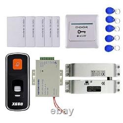 12V Fingerprint Reader Door Access Control System Kit + 5Keyfob & 5RFID