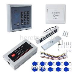 180KG Magnetic Lock Door Access Control RFID Keypad +10x RFID Card Home Security