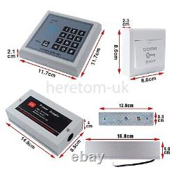 180KG Magnetic Lock Door Access Control RFID Keypad +10x RFID Card Home Security