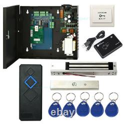 1 Door Access Control Board Kit & 230V Metal Power Box Magnetic Lock RFID Reader