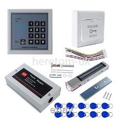 280KG Magnetic Lock Door Access Control RFID Keypad +10x RFID Card Home Security