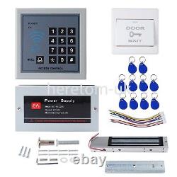 280KG Magnetic Lock Door Access Control RFID Keypad +10x RFID Card Home Security