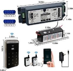 2.4GHz WiFi Access Control 400lb Holding Force Electric Strike Door Lock System