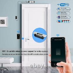 2.4GHz WiFi Access Control 400lb Holding Force Electric Strike Door Lock System