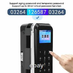 2.4 Electronic Glass Door Lock Fingerprint+APP+Password+IC Card Access Control