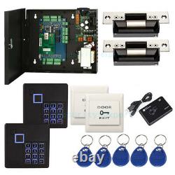 2 Doors Network Access Control Kit Panel Controller 230V Power ANSI Strike Lock
