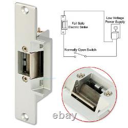 2 Doors Network Access Control Panel AC230V Power Box Strike NO Lock RFID Reader