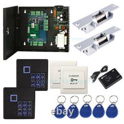 2 Doors TCP/IP Network Access Control Kit Panel Controller Keypad Reader Power