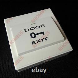 4-Door RFID Access Control System with Cabinet/RFID Reader/Exit Button/Key FOBs