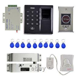 500 Fingerprint Password Door Access Control System 10 Keys Card Smart Lock