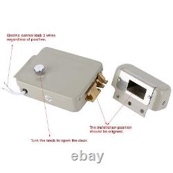 9-12V Electric Door Strike Lock Door Access Control 2-Wire Electromagnetic L SDS