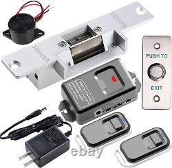 Access Control Electric Strike Door Lock Fail-Secure Kit System with Remote Cont