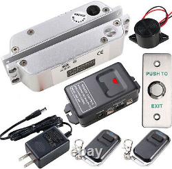 Access Control Kit with Electric Drop Bolt Lock Remote Control for Narrow Door