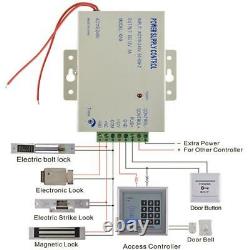 Card And Password Door Access Control System Keypad with 10 RFID Keyfobs