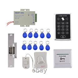 Card Door Access Control Controller System Kit Electric Lock 125KHz
