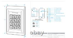 Combined Proximity and Keypad Access Control, Backlit keypad, 2 LED, ICS DG800