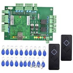 DC12V Smart Door Access Control System Kit with 2Card Reader 20 Keyfob-Black