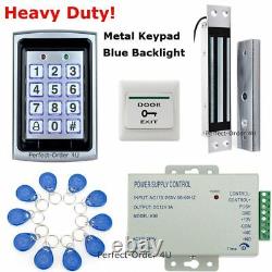 DIY 125KHz RFID Card+Password Door Access Control Kit +180KG Inset Magnetic Lock