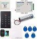 Diy 125khz Rfid Id Card Keyfobs Access Control Kit & Electric Bolt Door Lock