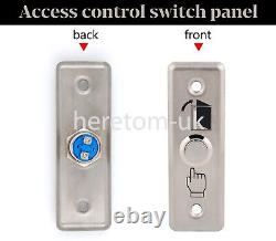 Door Access Control Kit 280kg/600lb Electric Magnetic Lock Entry Exit Kit 12V