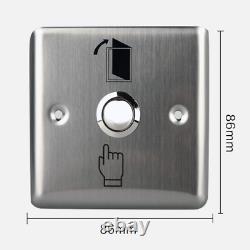 Door Access Control Kit+Electric Drop Bolt Lock+ 3PCS Remote Controls+Metal Exit