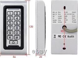 Door Access Control System Kit IP65 Waterproof Keypad RFID 180KG Magnetic Lock