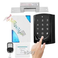 Door Access Control System NO Lock Remote Control Button Doorbell Power Supp BLW