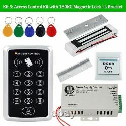 Door Access Control System RFID Keypad Waterproof Cover Magnetic Electronic Lock