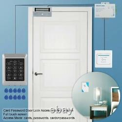 Door Entry Access Control System RFID ID Card Reader+Lock+Doorbell+Power Supply