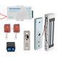 Door Entry Access Control System, Electric Magnetic Lock 350lb 180kg, 2 Remotes