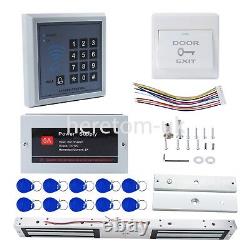 Double 280KG Magnetic Lock RFID Keypad Door Entry Access Control System Kit