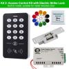 Electric Door Access Control Kit Rfid Keypad Power Supply Strike Drop Bolt Lock