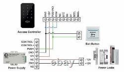 Electric Door Control System DC 12V 3A Waterproof RFID Password Lock Access Kit