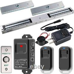Electric Magnetic Double Door Lock 600lb with Remote Control