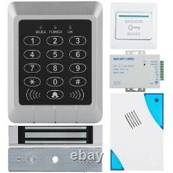 Electronic Door Access Control System Kit With Magnetic Lock Remote Control Card