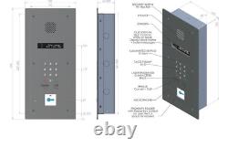 Entrotec Vandal resistant door entry panel Keypad Built in Intercom