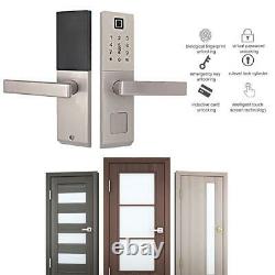 Fingerprint Lock Password IC M1 Card Key unlock Security Door Access Control