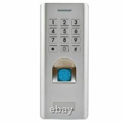 Fingerprint+Password Waterproof Keypad Door Entry Access Control System Lock SS