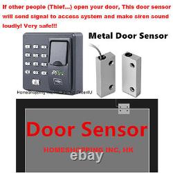 Fingerprint&RFID Card&Password Door Access Control + Dead Drop Bolt Lock +Siren