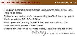 Fingerprint+RFID Card+Password Door Access Control +Door Drop Bolt Lock+ Remote