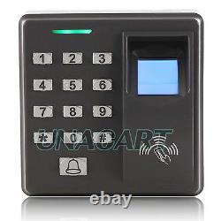 Fingerprint & RFID ID Card Reader Access Control System Kit With Strike Door Lock
