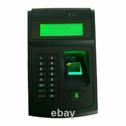 Fingerprint access control system with power supply door lock exit button