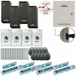 Four Door Access Control with Software Maglock Time Attendance TCP/IP Controller